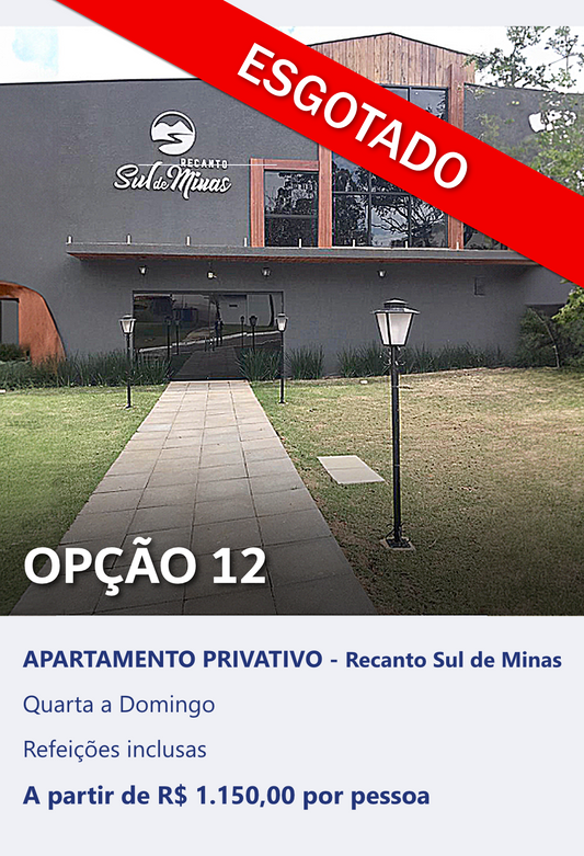OPCIÓN 12 - APARTAMENTO PRIVADO - Recanto Sul de Minas